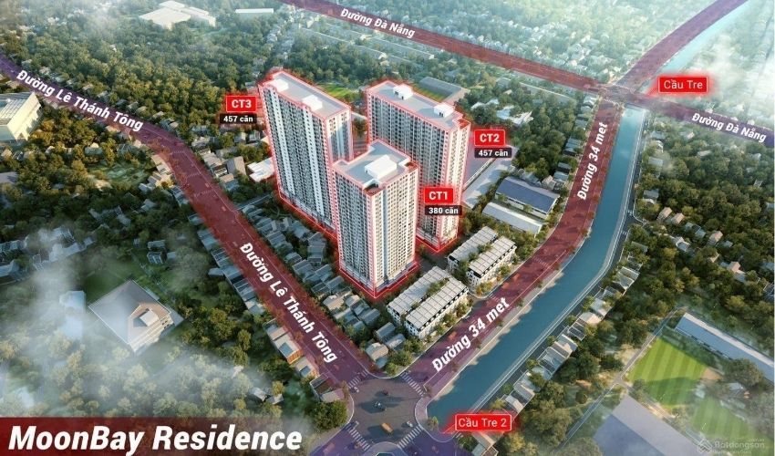 Nhà ở xã hội Moonbay Residence 384 Lê Thánh Tông đang được mở bán