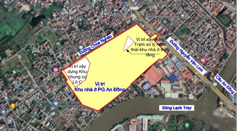 Dự án Nam Long An Đồng tọa lạc tại Khu nhà ở PG An Đồng thuộc huyện An Dương, TP Hải Phòng
