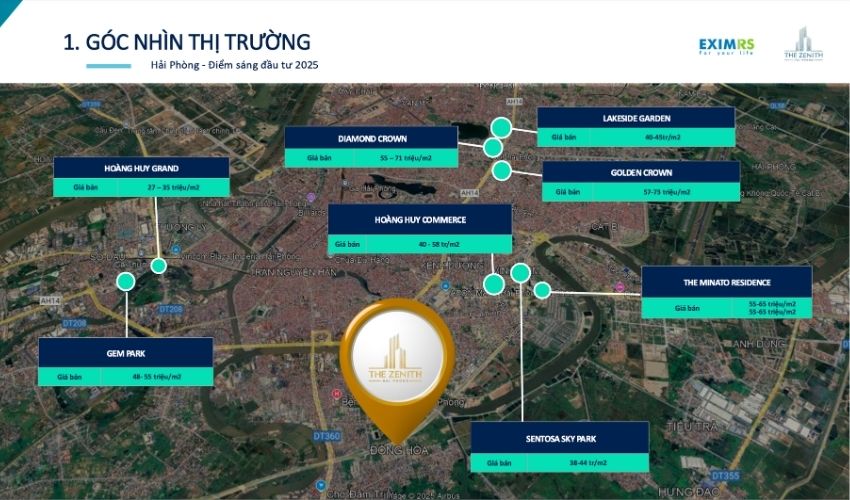 Giá bán căn hộ The Zenith Hải Phòng đang tốt nhất thị trường