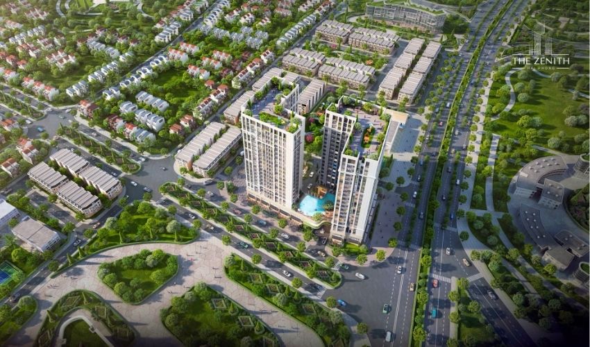 Phối cảnh tổng thể chung cư The Zenith Hải Phòng