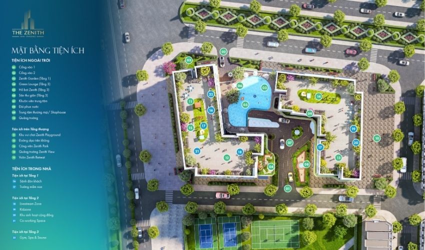 Những tiện ích sống cao cấp được trang bị tại dự án The Zenith Hải Phòng